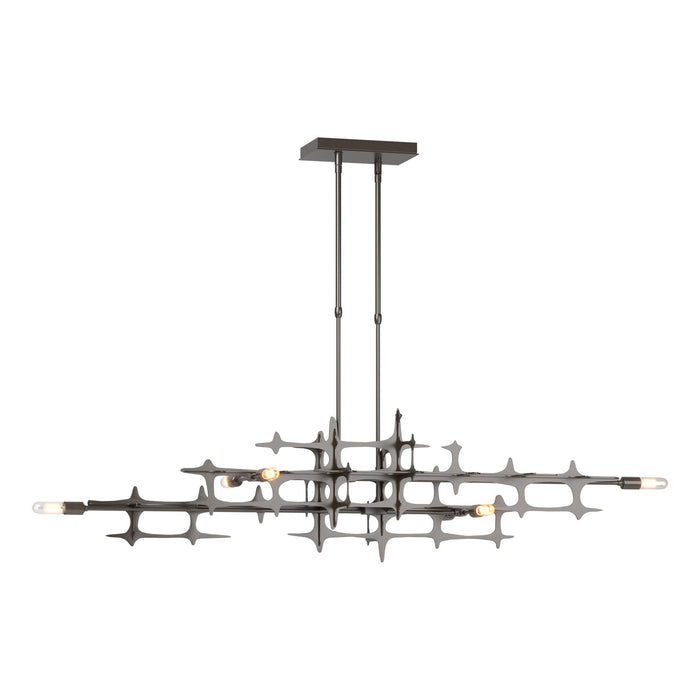 Grid Pendant in Oil Rubbed Bronze - 136385-SKT-STND-14 by Hubbardton Forge