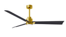 AKLK-BRBR-BK-56 - Alessandra 56" Ceiling Fan in Brushed Brass by Matthews Fan Company