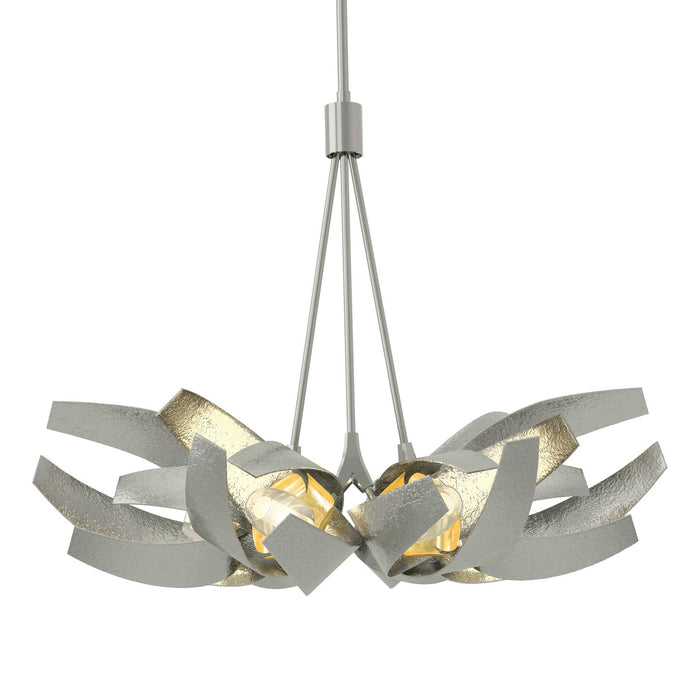 Corona Brass Accent Pendant in Sterling - 136502-SKT-MULT-85-BR-YE0352 by Hubbardton Forge