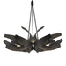 Corona Large Pendant in Black - 136505-SKT-MULT-10-YE0377 by Hubbardton Forge