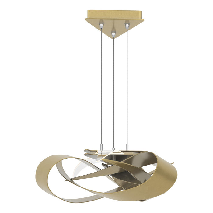 Flux LED Pendant in Modern Brass - 136520-LED-STND-86 by Hubbardton Forge