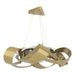 Flux Large LED Pendant in Modern Brass - 136525-LED-STND-86 by Hubbardton Forge