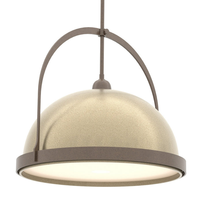 Atlas Large Pendant in Bronze with Soft Gold Accent - 137462-SKT-MULT-05-84 by Hubbardton Forge