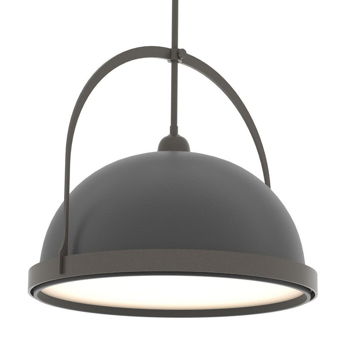 Atlas Large Pendant in Dark Smoke with Black Accent - 137462-SKT-MULT-07-10 by Hubbardton Forge