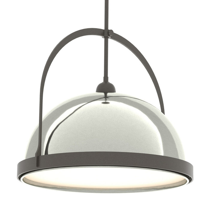 Atlas Large Pendant in Dark Smoke with Sterling Accent - 137462-SKT-MULT-07-85 by Hubbardton Forge