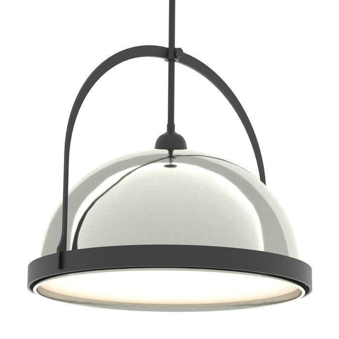 Atlas Large Pendant in Black with Sterling Accent - 137462-SKT-MULT-10-85 by Hubbardton Forge