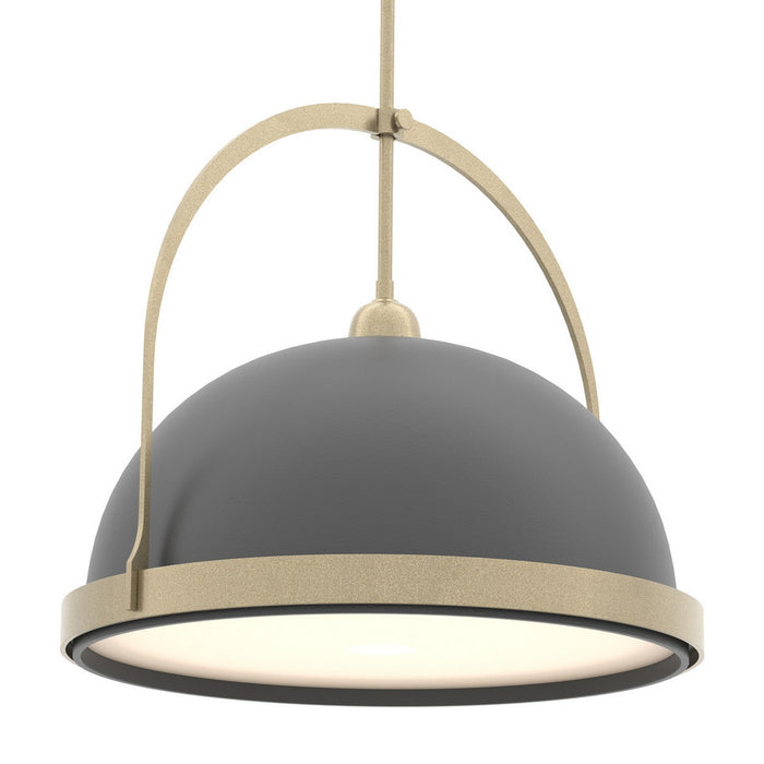 Atlas Large Pendant in Soft Gold with Black Accent - 137462-SKT-MULT-84-10 by Hubbardton Forge