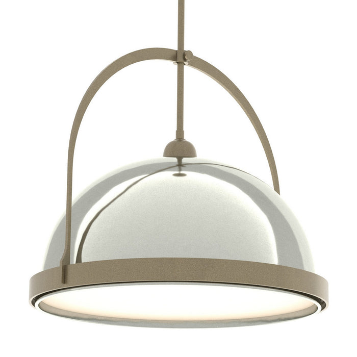 Atlas Large Pendant in Soft Gold with Sterling Accent - 137462-SKT-MULT-84-85 by Hubbardton Forge