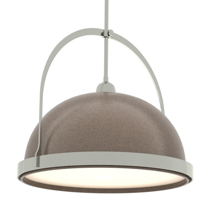 Atlas Large Pendant in Sterling with Bronze Accent - 137462-SKT-MULT-85-05 by Hubbardton Forge