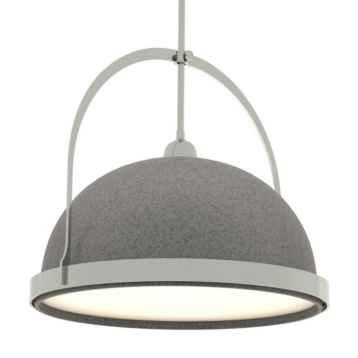 Atlas Large Pendant in Sterling with Natural Iron Accent - 137462-SKT-MULT-85-20 by Hubbardton Forge