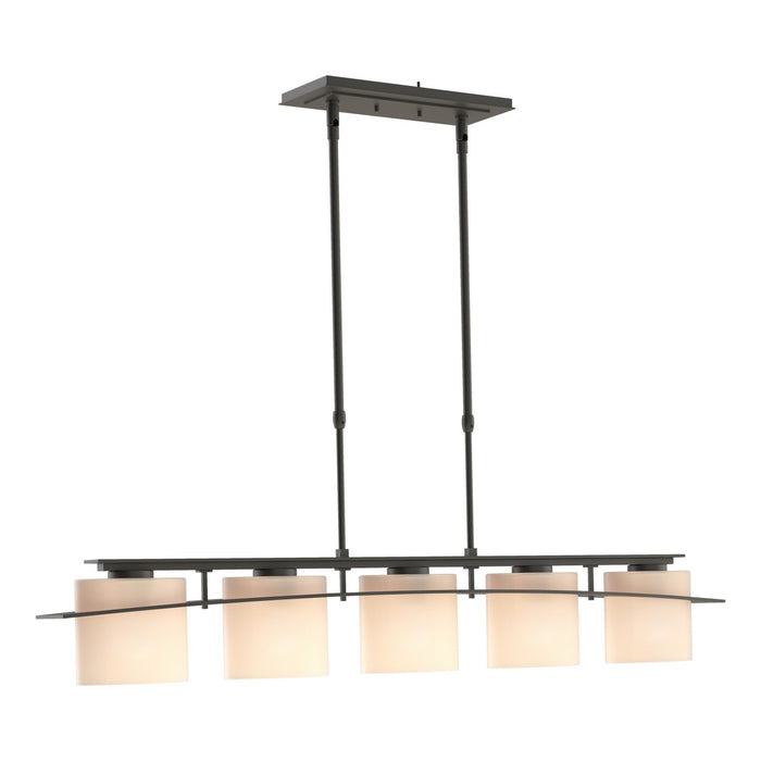 Arc Ellipse 5 Light Pendant in Black - 137525-SKT-STND-10-GG0182 by Hubbardton Forge