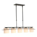 Arc Ellipse 5 Light Pendant in Black - 137525-SKT-STND-10-GG0182 by Hubbardton Forge