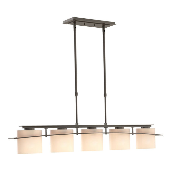 Arc Ellipse 5 Light Pendant in Oil Rubbed Bronze - 137525-SKT-STND-14-GG0182 by Hubbardton Forge