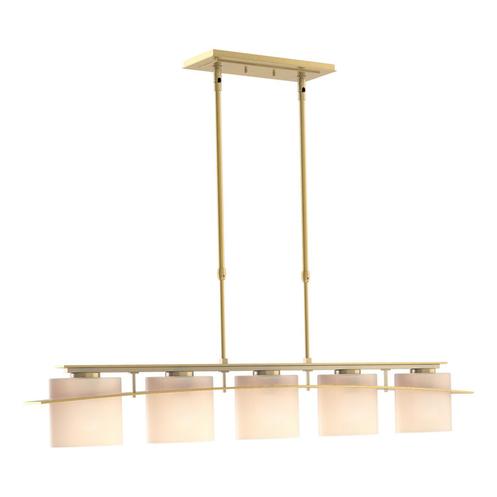 Arc Ellipse 5 Light Pendant in Modern Brass - 137525-SKT-STND-86-GG0182 by Hubbardton Forge