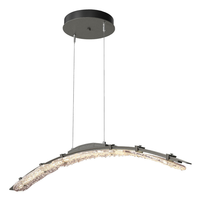 Glissade Large LED Pendant in Natural Iron - 137586-LED-STND-20-ZM0749 by Hubbardton Forge