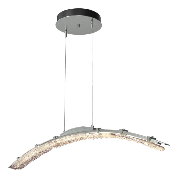 Glissade Large LED Pendant in Vintage Platinum - 137586-LED-STND-82-ZM0749 by Hubbardton Forge