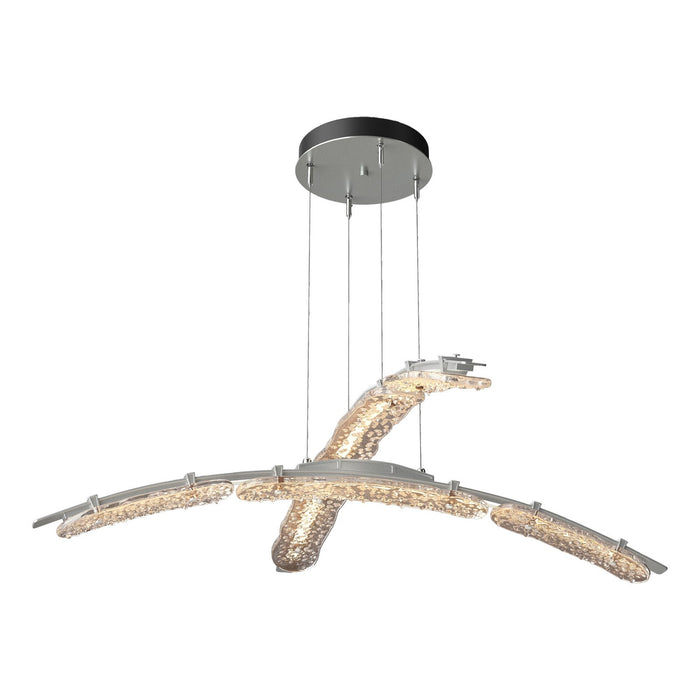 Glissade Double Large LED Pendant in Vintage Platinum - 137587-LED-STND-82-ZM0749 by Hubbardton Forge