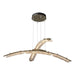 Glissade Double Large LED Pendant in Soft Gold - 137587-LED-STND-84-ZM0749 by Hubbardton Forge