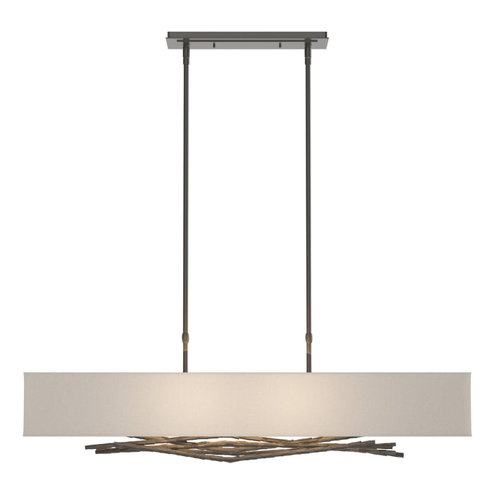 Brindille Pendant in Dark Smoke - 137660-SKT-STND-07-SE4298 by Hubbardton Forge