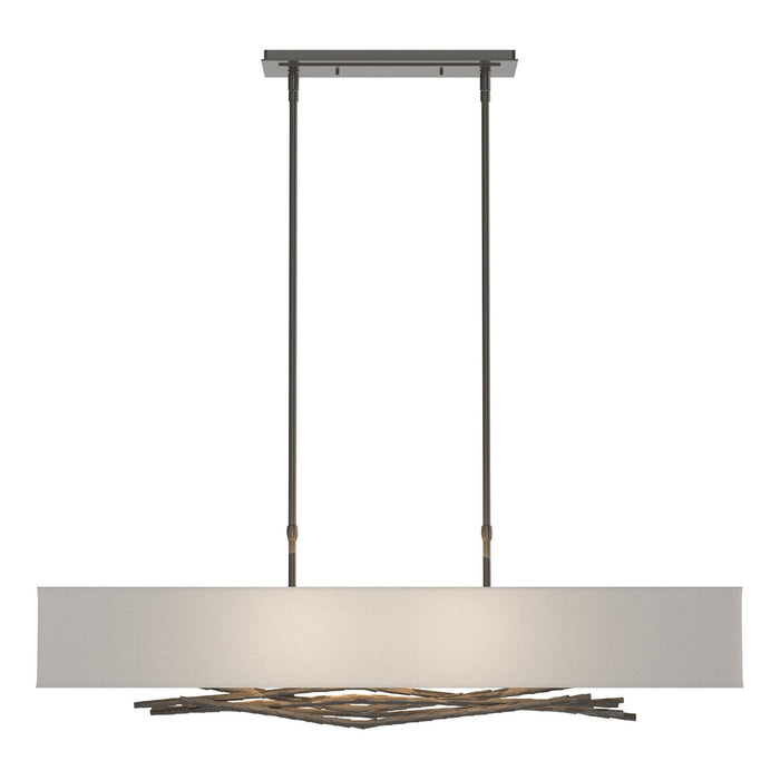 Brindille Pendant in Dark Smoke - 137660-SKT-STND-07-SF4298 by Hubbardton Forge