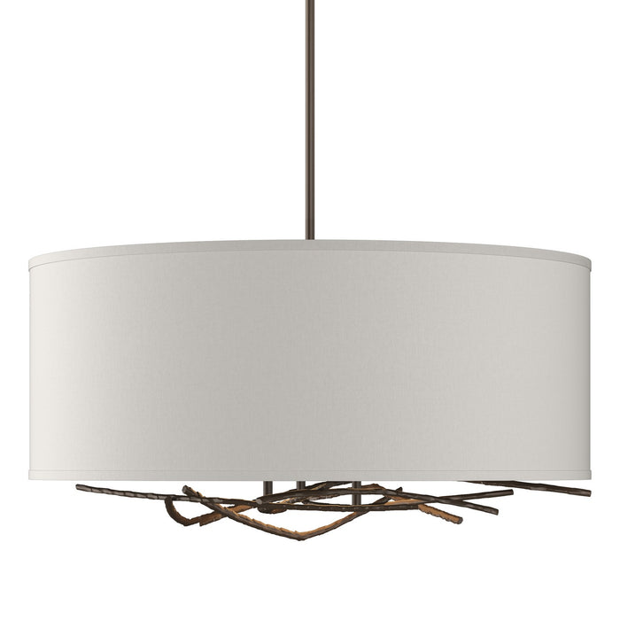 Brindille Drum Shade Pendant in Bronze - 137665-SKT-MULT-05-SE2201 by Hubbardton Forge