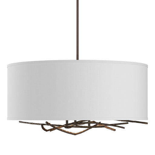 Brindille Drum Shade Pendant in Bronze - 137665-SKT-MULT-05-SF2201 by Hubbardton Forge