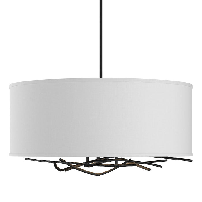 Brindille Drum Shade Pendant in Black - 137665-SKT-MULT-10-SF2201 by Hubbardton Forge