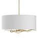 Brindille Drum Shade Pendant in Modern Brass - 137665-SKT-MULT-86-SF2201 by Hubbardton Forge