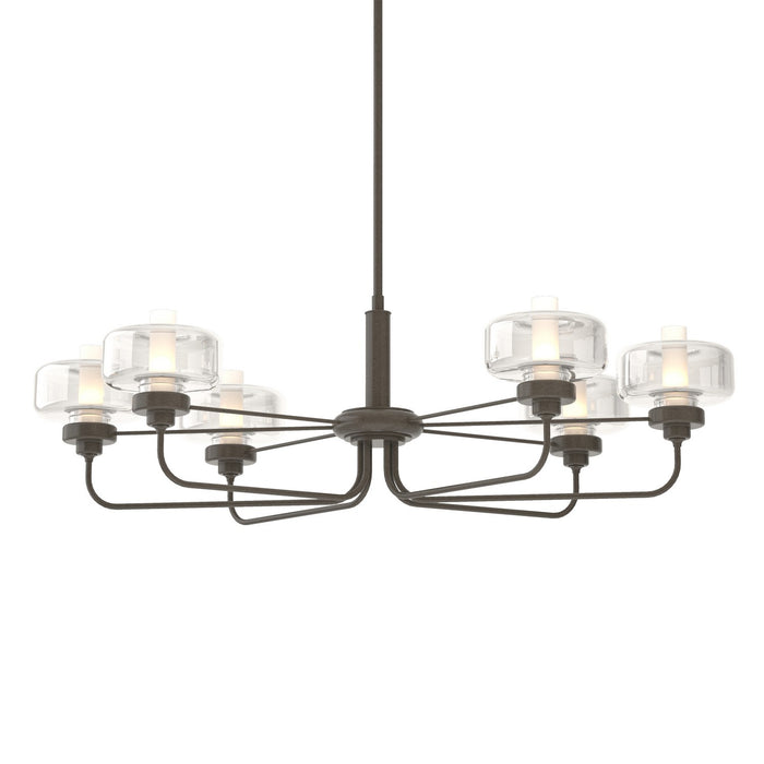 Nola Pendant in Dark Smoke - 137840-SKT-MULT-07-YE0592 by Hubbardton Forge