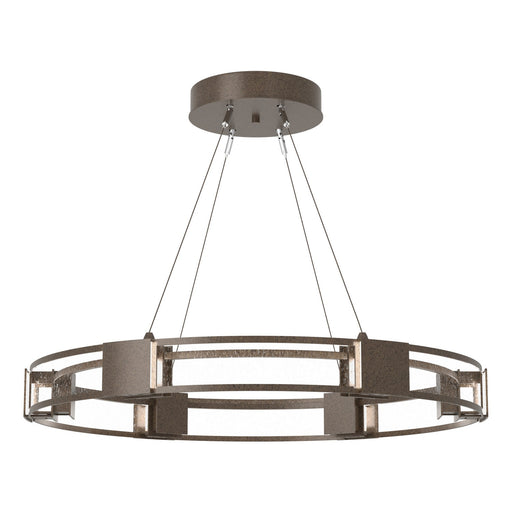 Aura Glass Pendant in Bronze - 138588-SKT-STND-05-II0399 by Hubbardton Forge