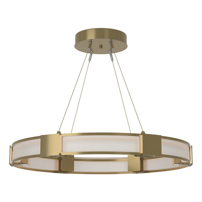 Aura Glass Pendant in Modern Brass - 138588-SKT-STND-86-FD0399 by Hubbardton Forge