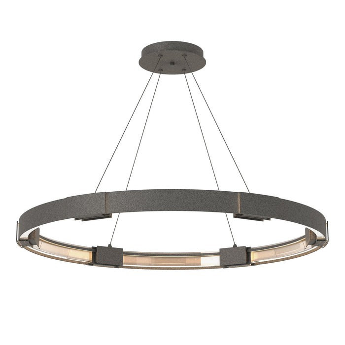 Aura Large LED Pendant in Natural Iron - 138589-SKT-STND-20-ZM0394 by Hubbardton Forge