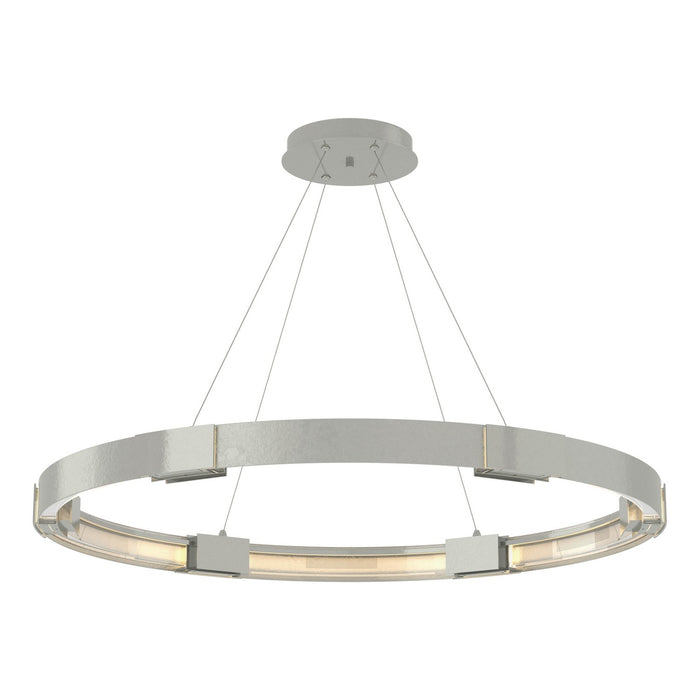 Aura Large LED Pendant in Sterling - 138589-SKT-STND-85-ZM0394 by Hubbardton Forge