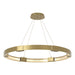 Aura Large LED Pendant in Modern Brass - 138589-SKT-STND-86-ZM0394 by Hubbardton Forge