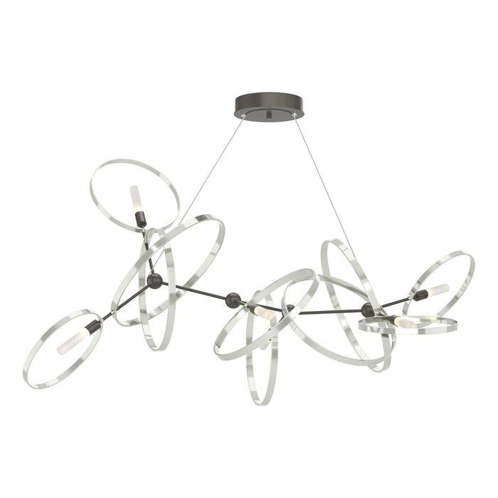 Celesse Pendant in Dark Smoke with Sterling Accent - 138920-SKT-STND-07-85 by Hubbardton Forge