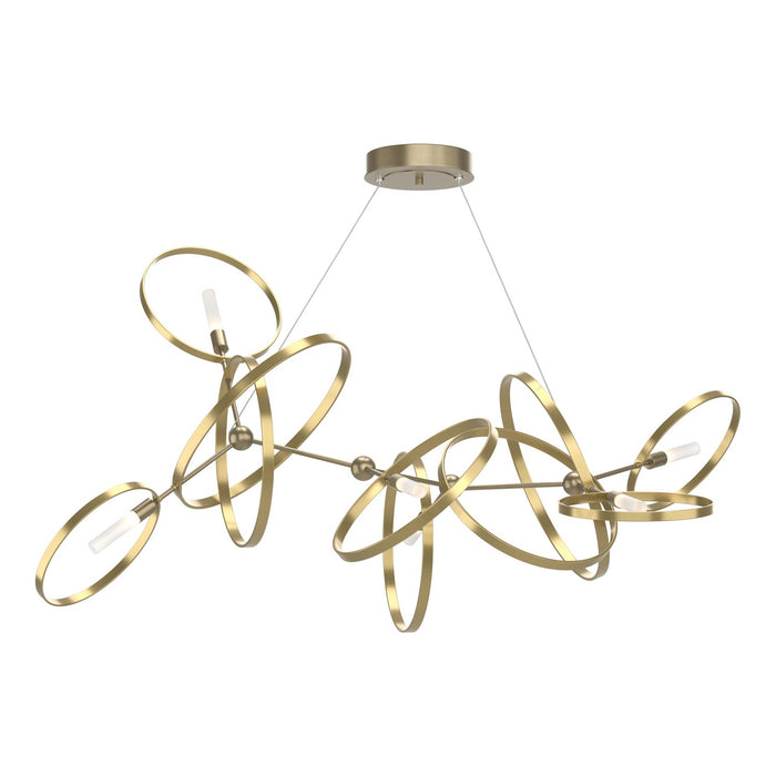 Celesse Pendant in Soft Gold with Modern Brass Accent - 138920-SKT-STND-84-86 by Hubbardton Forge