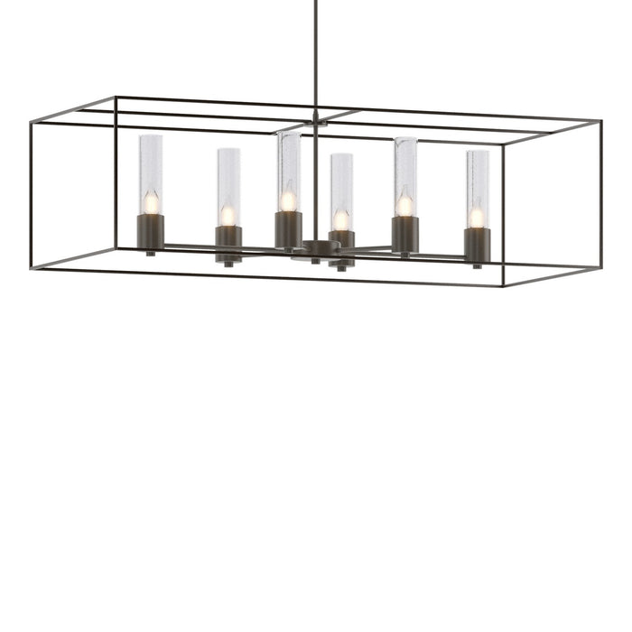 Portico Pendant in Dark Smoke with Oil Rubbed Bronze Accent - 138940-SKT-MULT-07-14-II0392 by Hubbardton Forge