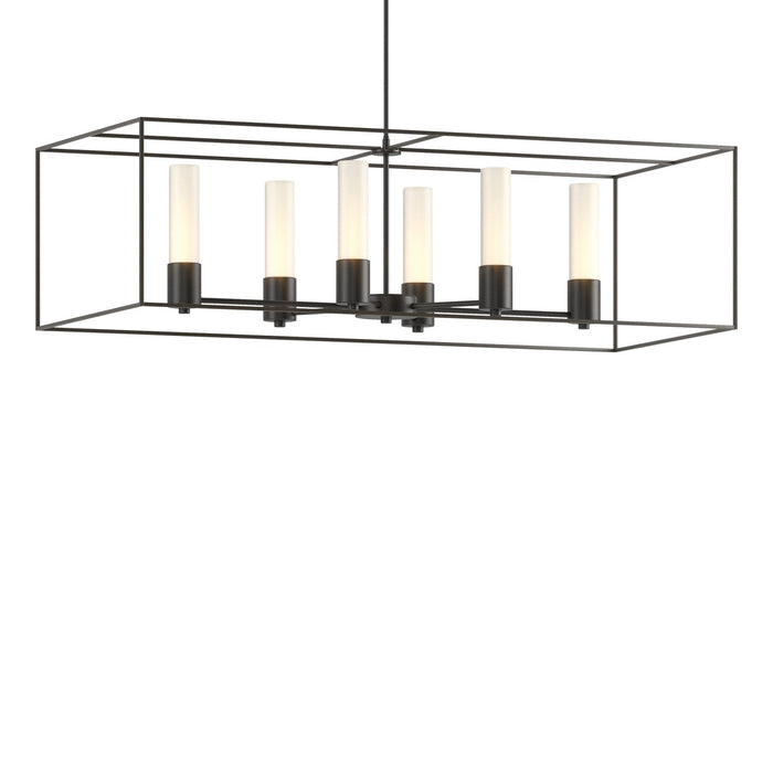 Portico Pendant in Black with Dark Smoke Accent - 138940-SKT-MULT-10-07-GG0392 by Hubbardton Forge