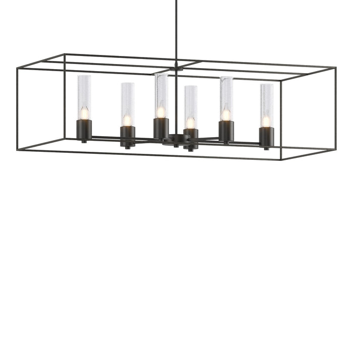 Portico Pendant in Black with Natural Iron Accent - 138940-SKT-MULT-10-20-II0392 by Hubbardton Forge