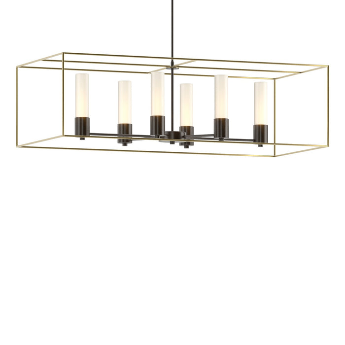 Portico Pendant in Oil Rubbed Bronze with Modern Brass Accent - 138940-SKT-MULT-14-86-GG0392 by Hubbardton Forge