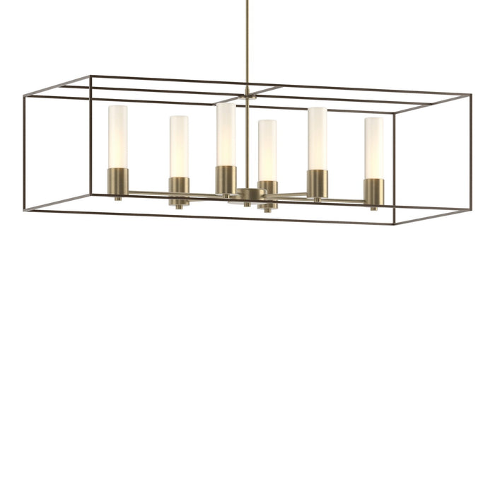 Portico Pendant in Soft Gold with Bronze Accent - 138940-SKT-MULT-84-05-GG0392 by Hubbardton Forge