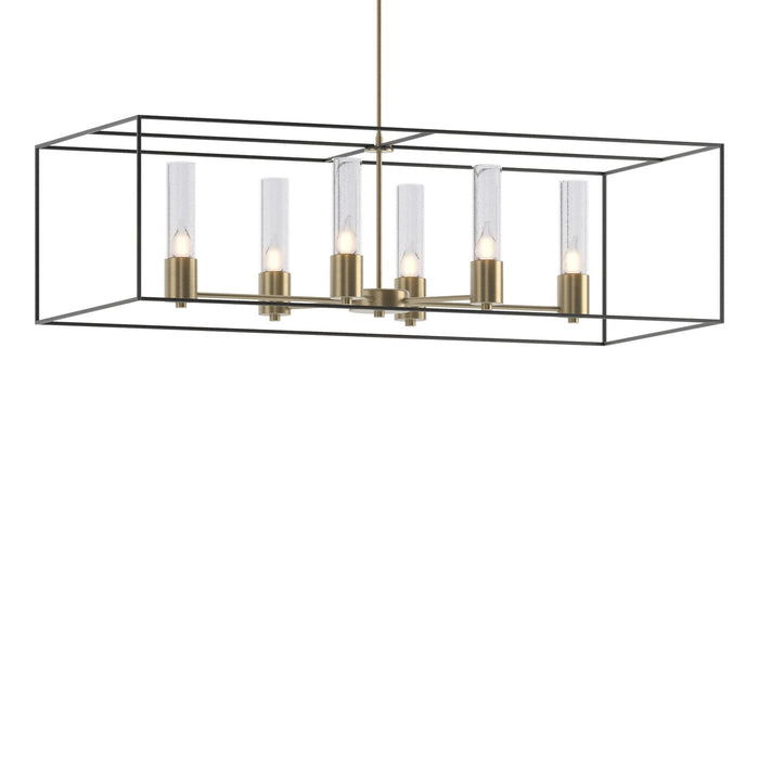 Portico Pendant in Soft Gold with Black Accent - 138940-SKT-MULT-84-10-II0392 by Hubbardton Forge