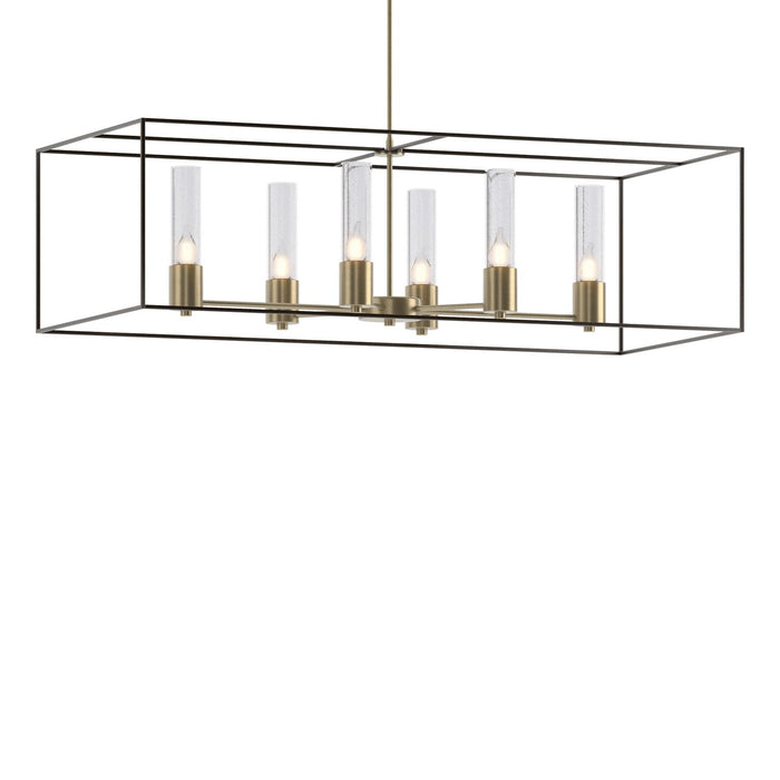 Portico Pendant in Soft Gold with Oil Rubbed Bronze Accent - 138940-SKT-MULT-84-14-II0392 by Hubbardton Forge