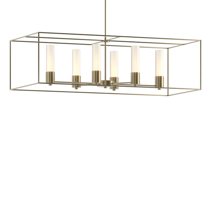 Portico Pendant in Soft Gold with Soft Gold Accent - 138940-SKT-MULT-84-84-GG0392 by Hubbardton Forge