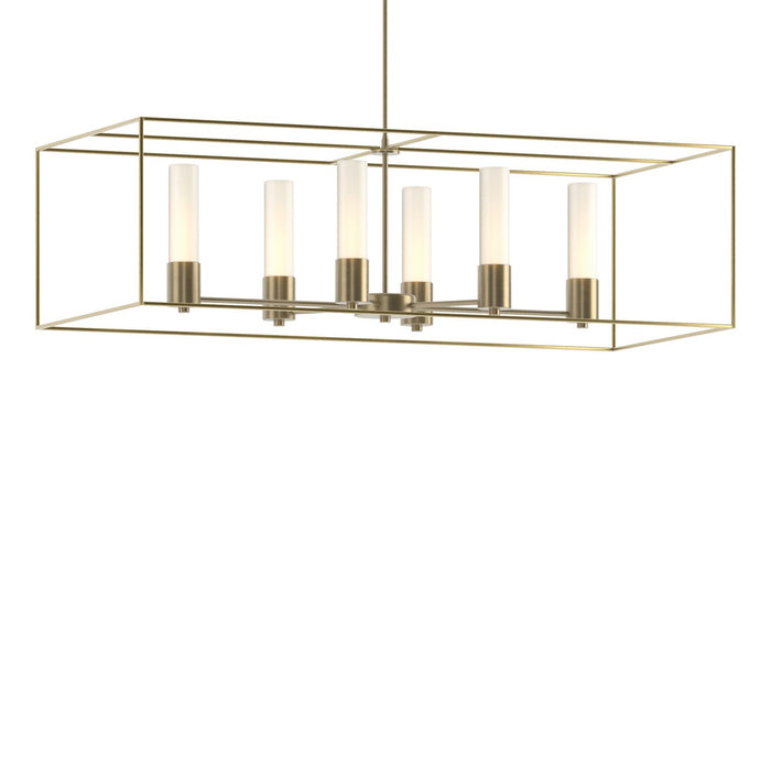 Portico Pendant in Soft Gold with Modern Brass Accent - 138940-SKT-MULT-84-86-GG0392 by Hubbardton Forge