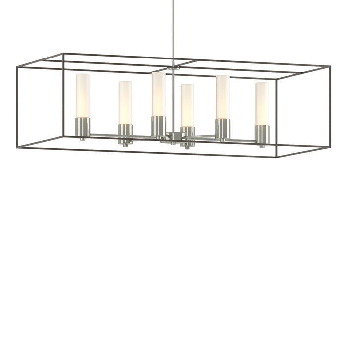 Portico Pendant in Sterling with Dark Smoke Accent - 138940-SKT-MULT-85-07-GG0392 by Hubbardton Forge