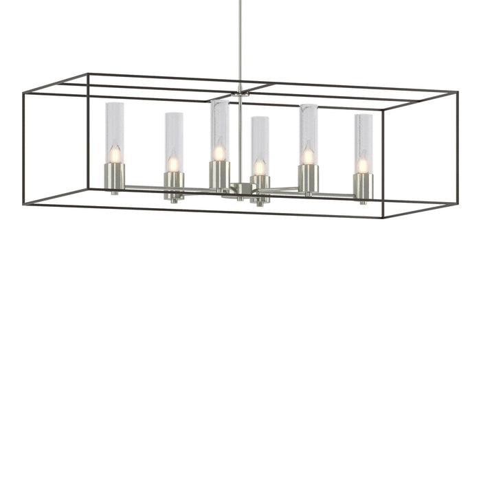 Portico Pendant in Sterling with Oil Rubbed Bronze Accent - 138940-SKT-MULT-85-14-II0392 by Hubbardton Forge