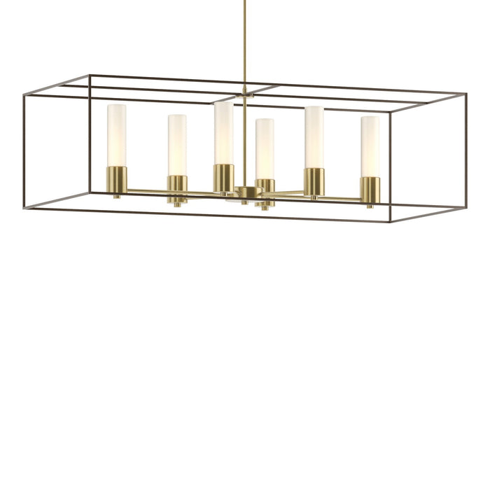 Portico Pendant in Modern Brass with Bronze Accent - 138940-SKT-MULT-86-05-GG0392 by Hubbardton Forge