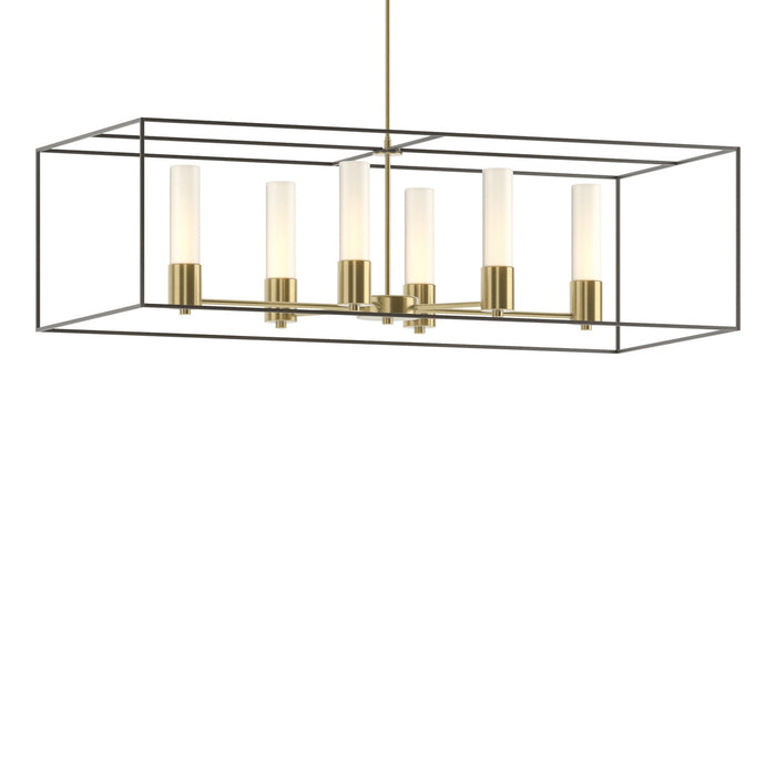 Portico Pendant in Modern Brass with Dark Smoke Accent - 138940-SKT-MULT-86-07-GG0392 by Hubbardton Forge