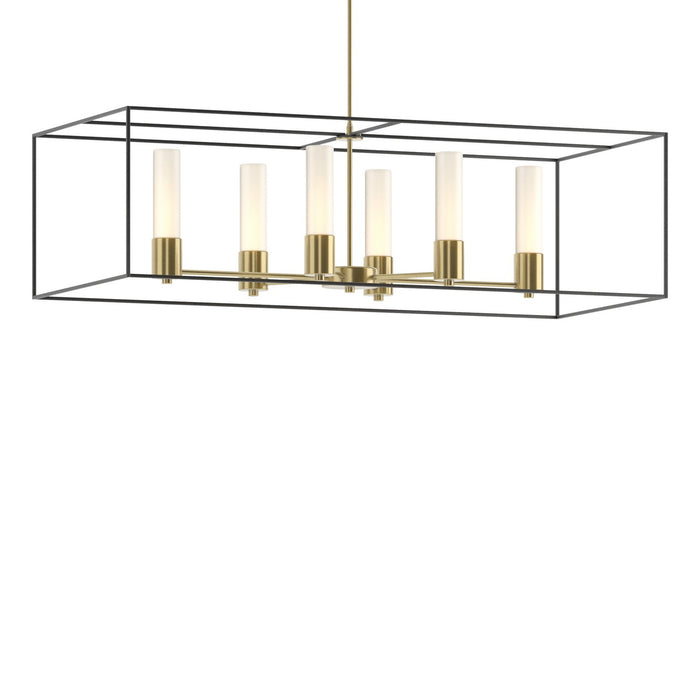 Portico Pendant in Modern Brass with Black Accent - 138940-SKT-MULT-86-10-GG0392 by Hubbardton Forge